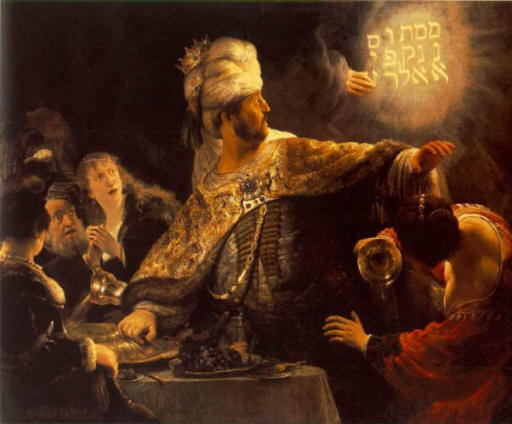 Belshazzar and the fall of Babylon, a sign of 2012?