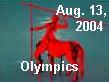 At the Olympic opening ceremony, the gods of Babylon were honored. Here we see the Centaur throwing his spear---but God declares that He missed! Yes, Bel missed the mark! Centaurus loses! 
