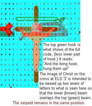 The beam of the cross becomes a hook. Full image is seen at ELS 3.