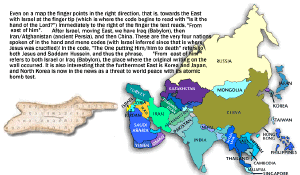 Asia --- China, Iraq, Iran, Israel in bible prophecy code.