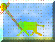 Picture Bible Code Prophecy of Lion of Tribe of Judah with His scepter.